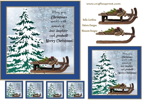 A lovely Christmas design with tags