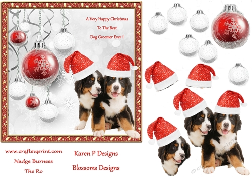 Dog Groomer Christmas Design