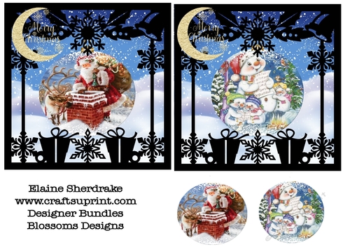 2 Christmas toppers