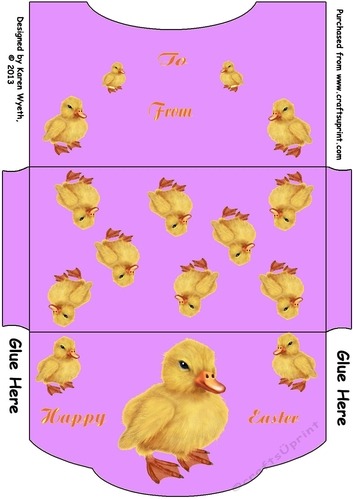 Easter money wallet pink