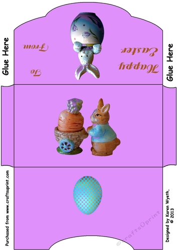 Easter money wallet pink
