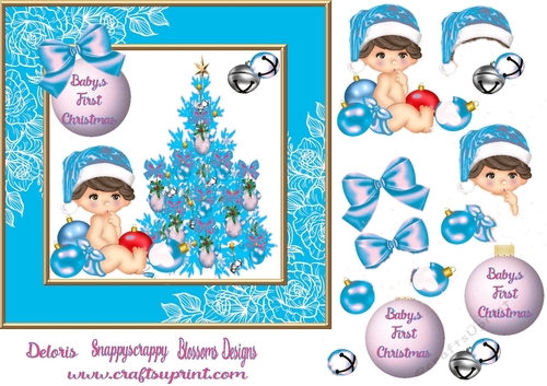 Baby boy first Christmas