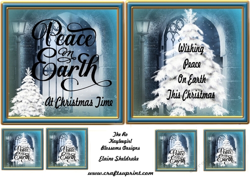 Christmas peace on earth toppers 