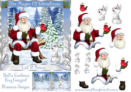 The magic of Christmas Approx.6x6 inches 