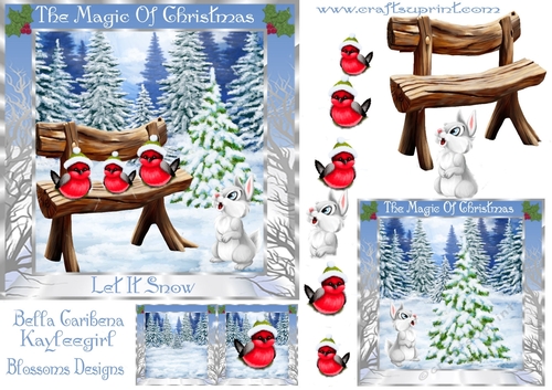 The magic of Christmas Approx.6x6 inches 