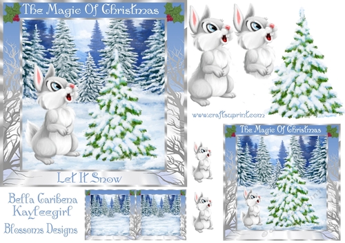 The magic of Christmas Approx.6x6 inches 