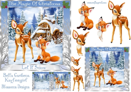 The magic of Christmas Approx.6x6 inches 