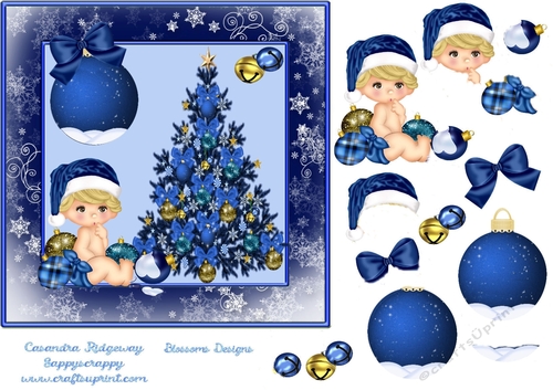 a baby boys first Christmas add your own text 