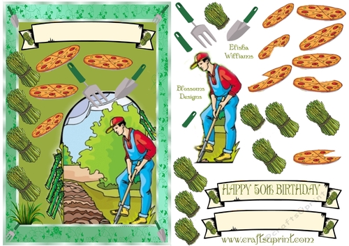A birthday or retirement design 