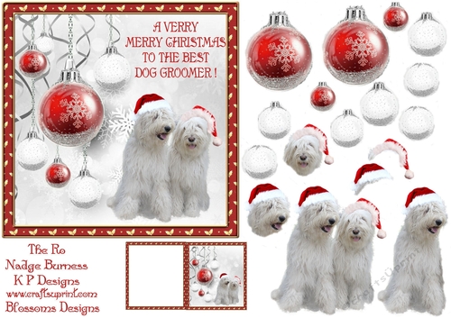 Dog Groomer Christmas Design 4