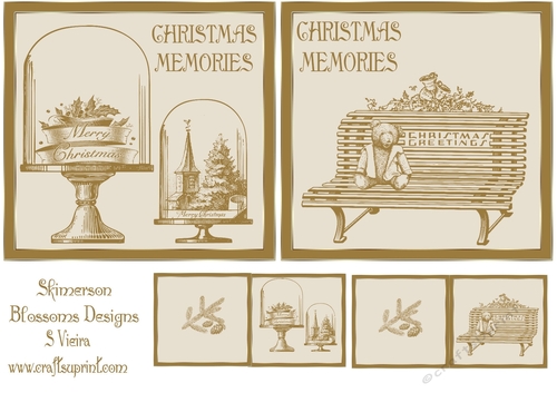 Golden Christmas toppers