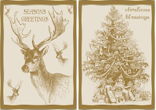 Golden Christmas toppers 2