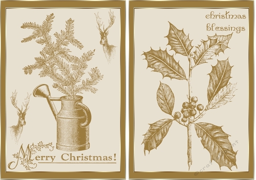 Golden Christmas toppers 3
