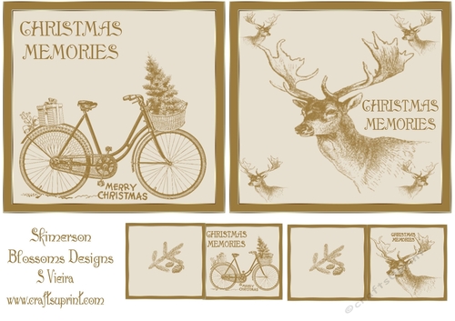 Golden Christmas toppers 3