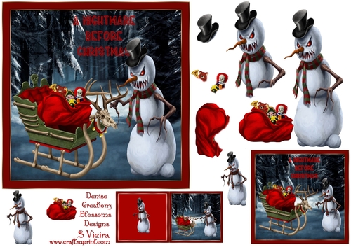 A Scary nightmare before Christmas design 3