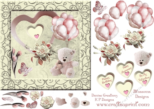 A birthday, Anniversary or Valentine design 4