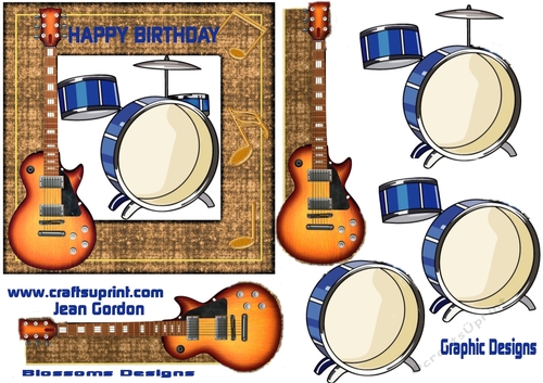 music guitar drums