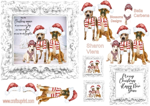 Christmas dogs 1