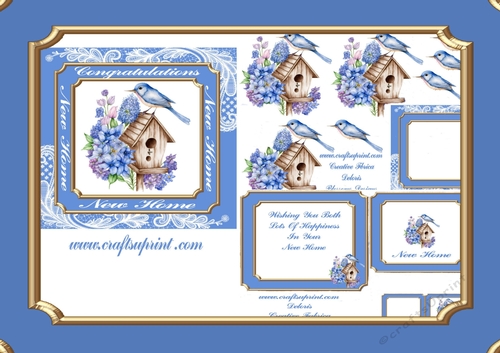 A lovely new home blue 