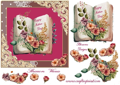 A beautiful mothers day book design