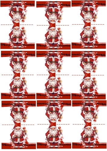 9 Santa tags