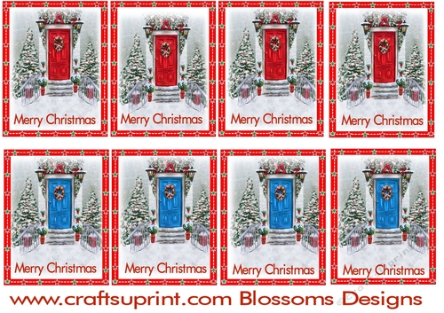 Christmas gift tags dogs