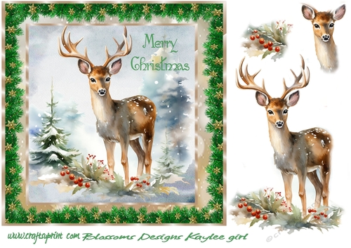 Vintage Christmas appox 8 x 8