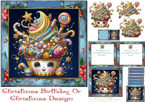 Christmas Birthday or Christmas Design