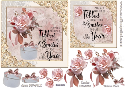 Pink birthday wishes