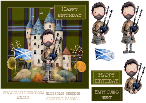 Burns night or birthday Piper 2
