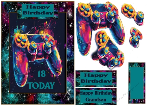 Gamer 18th birthday design