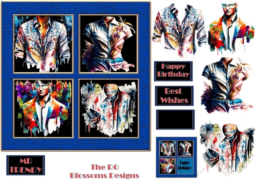 A lovely card of shirts 