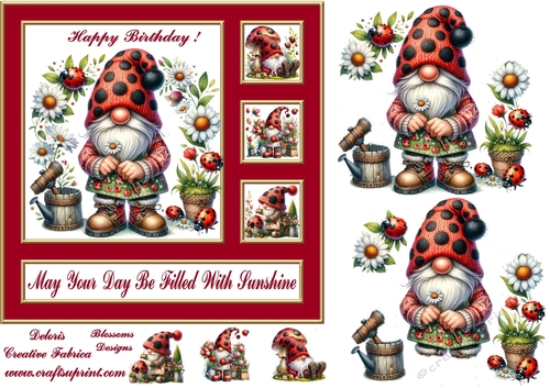 A beautiful summer birthday design2  approx 7 x7