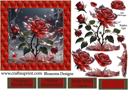 A beautiful rose design