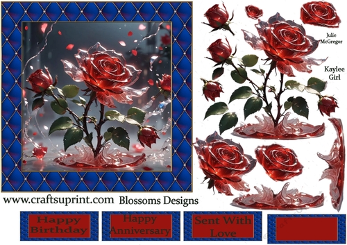 A beautiful rose design