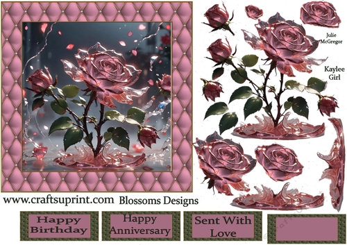 A beautiful rose design 4