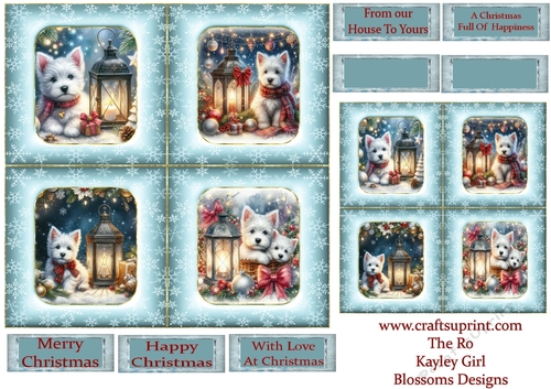 Pups at Christmas