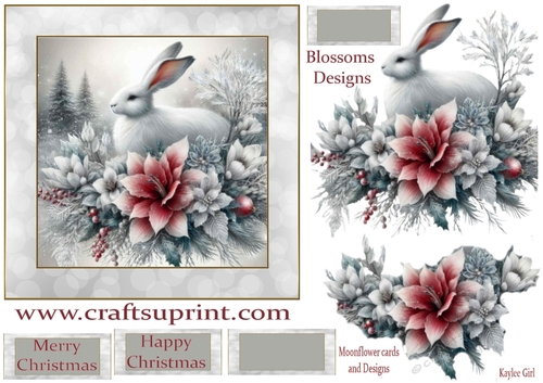 Beautiful Hare Christmas 3