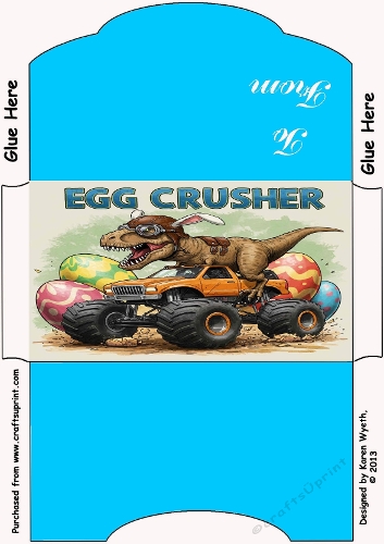 easter dino money wallet 3