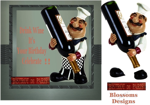 Enjoy drink wine Male Birthday