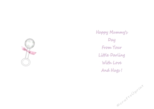 Baby Girl matching insert mothers day