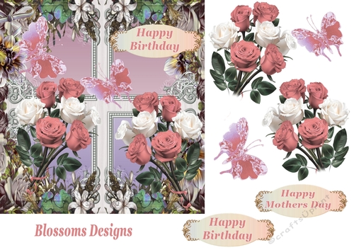 Birthday floral card