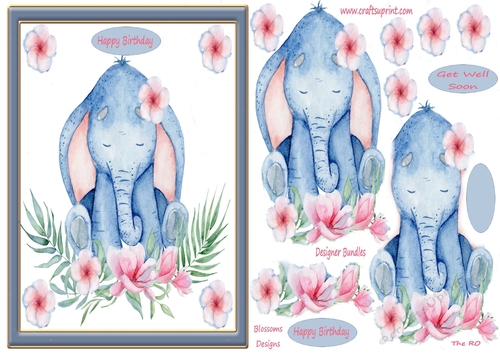 Get Well or Birthday Elephant 