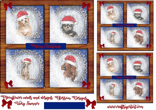 A cute Christmas dog card