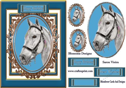 Horse topper card design