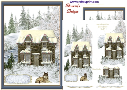 Christmas Winter cottage kit