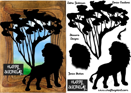Lion Birthday design 
