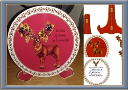 Christmas Stag Plate kit
