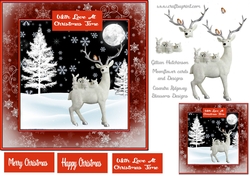 Red Christmas Stag