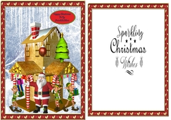 Santa and his elfs Grandchildren topper and insert